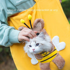 Little Bee Design Cat Dog Carrier Bags Portable Breathable Bag Soft Pet Carriers With Safety Zippers Outgoing Travel Pets Handbag