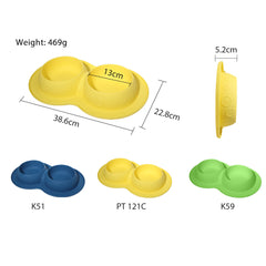 Pet Supplies Custom Non Slip Waterproof Silicone Water Food 2 In 1 Mat Pad Pet Bowls & Feeders