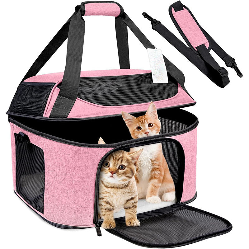 Dog Backpack Breathable Pet Portable Carrier Bag Travel Transport Bag For Small Dogs And Cats Outgoing