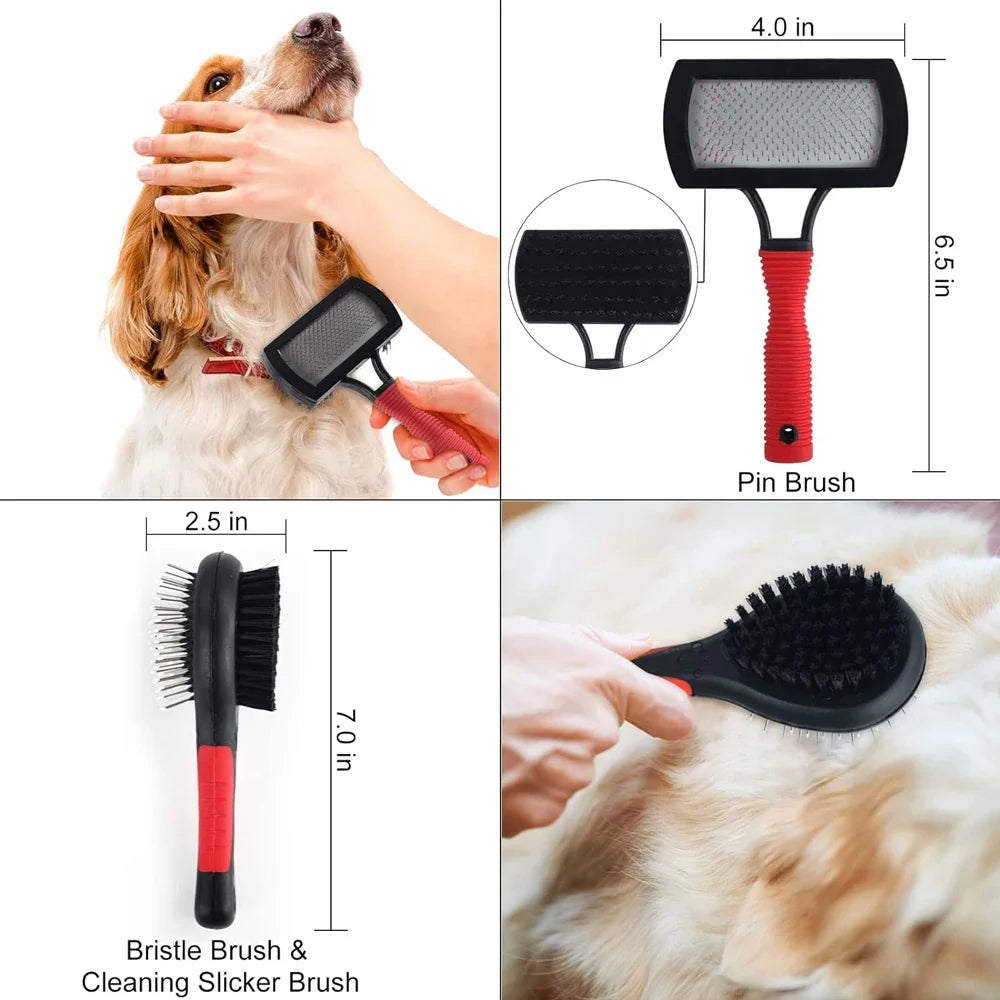 Complete Portable Pet Grooming Kit for Cats and Dogs