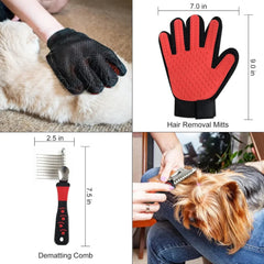 Complete Portable Pet Grooming Kit for Cats and Dogs