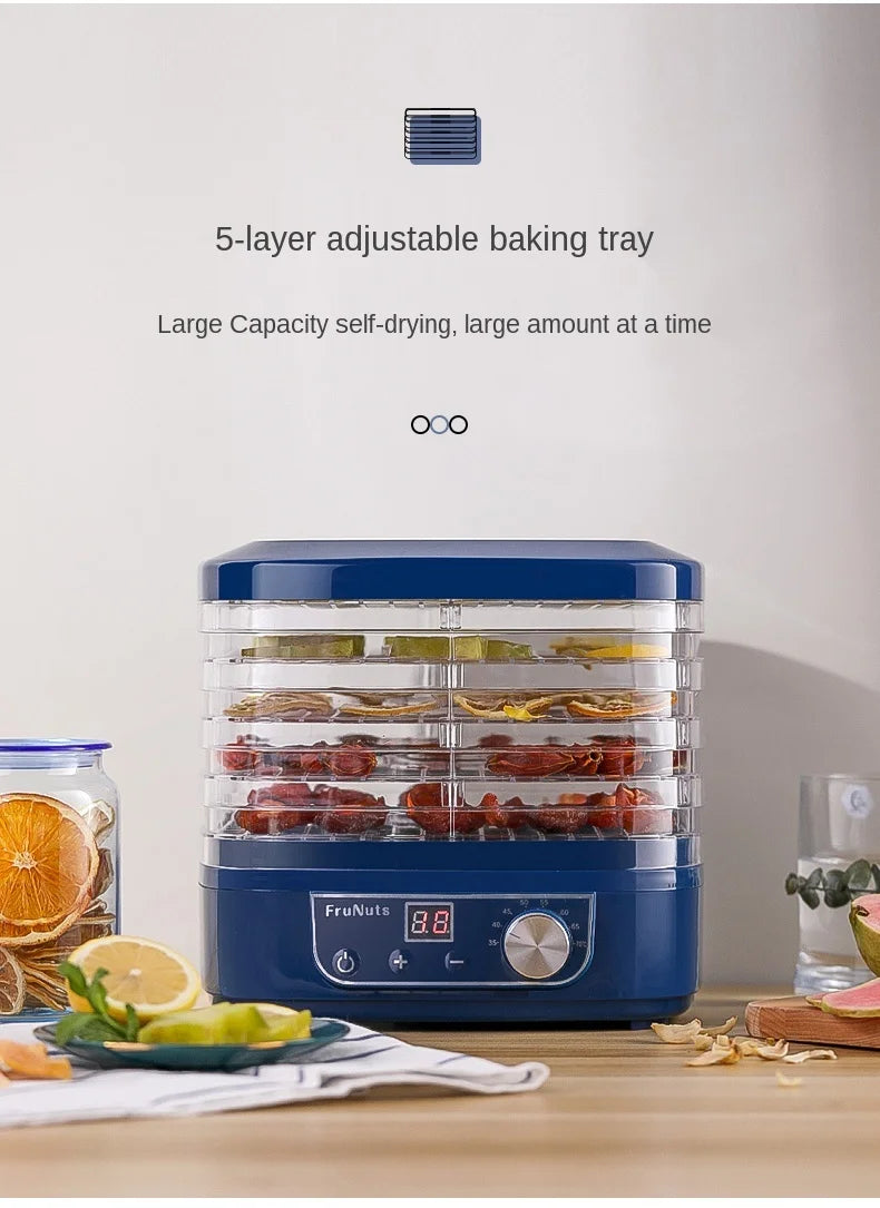 5-layer household smart fruit dryer food dryer fruit and vegetable pet meat food air dryer small household fruit dryer