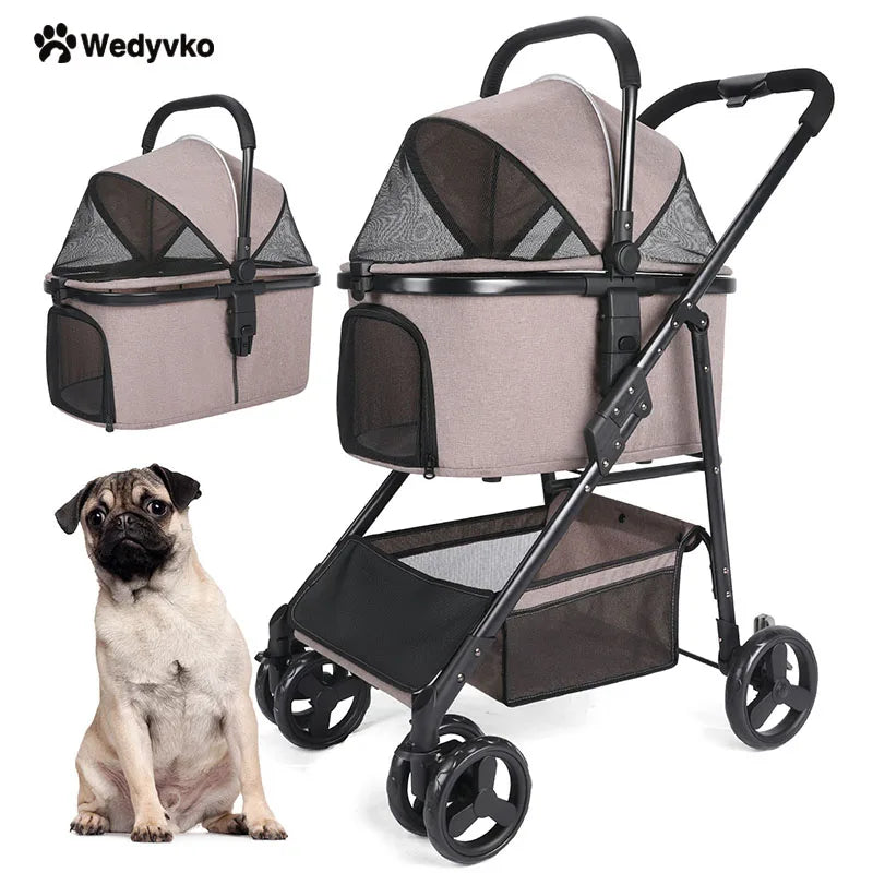 애완견 유모차 cute pet strollerfoldable pet travel carrier