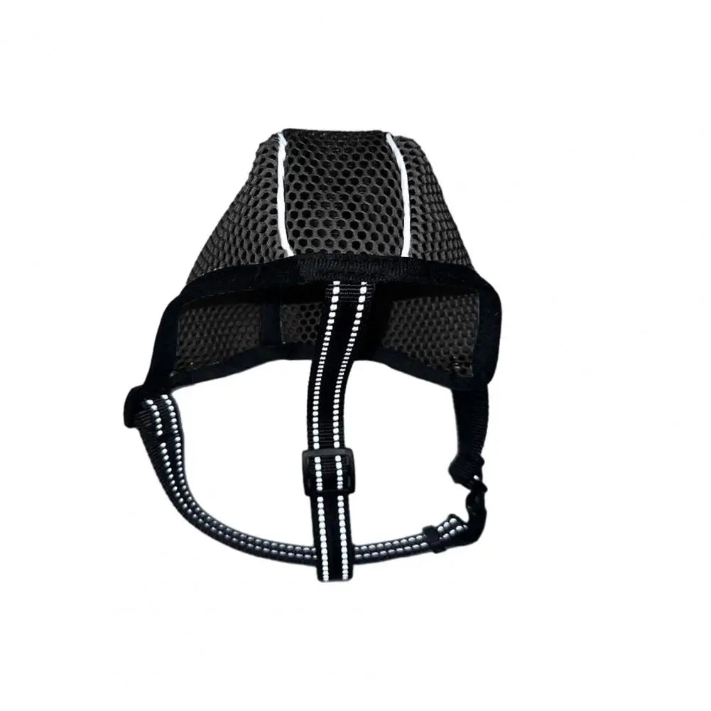 Dog Muzzle Pet Mouth Cover Anti Bark Bite Mesh Anti-Biting Chewing Adjustable Mesh with Reflective Strap Pet Supplies