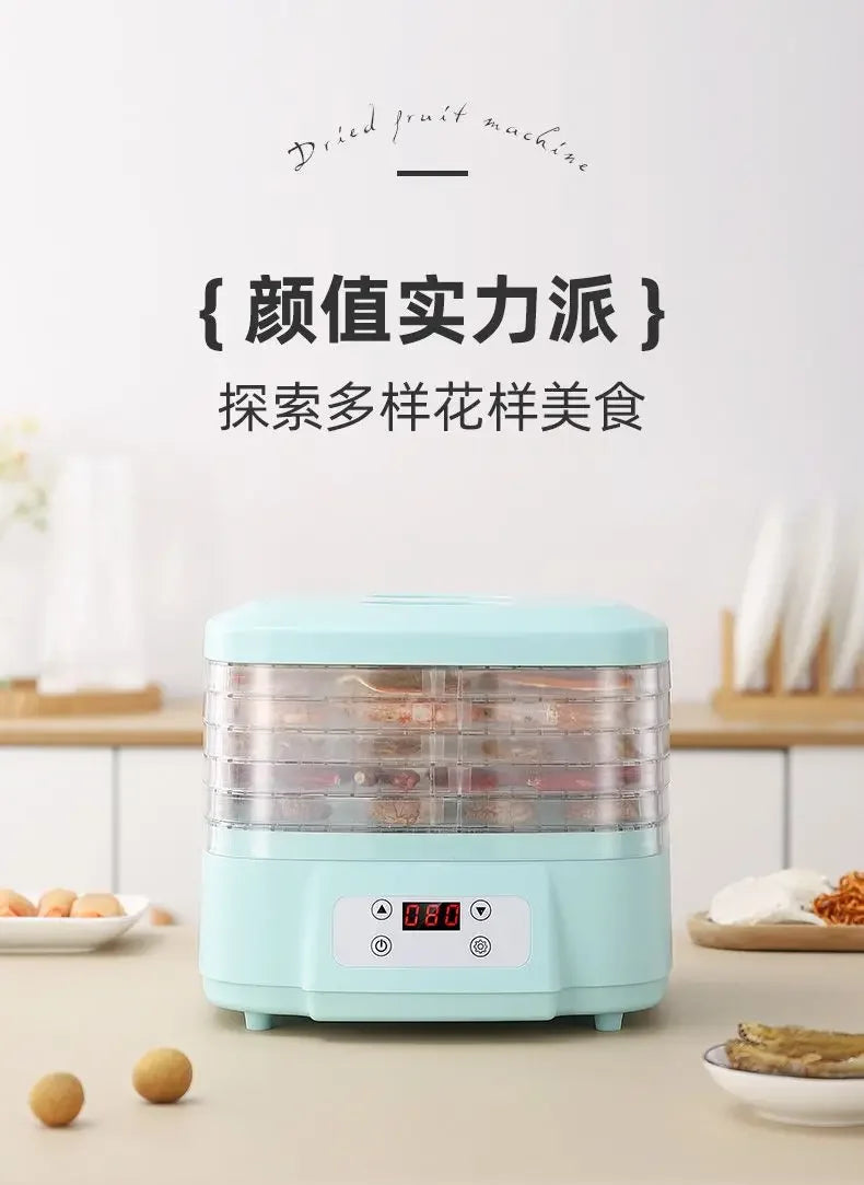 small mini Food dryer home dry fruit machine fruit vegetable pet meat intelligent  multi-function large capacity new