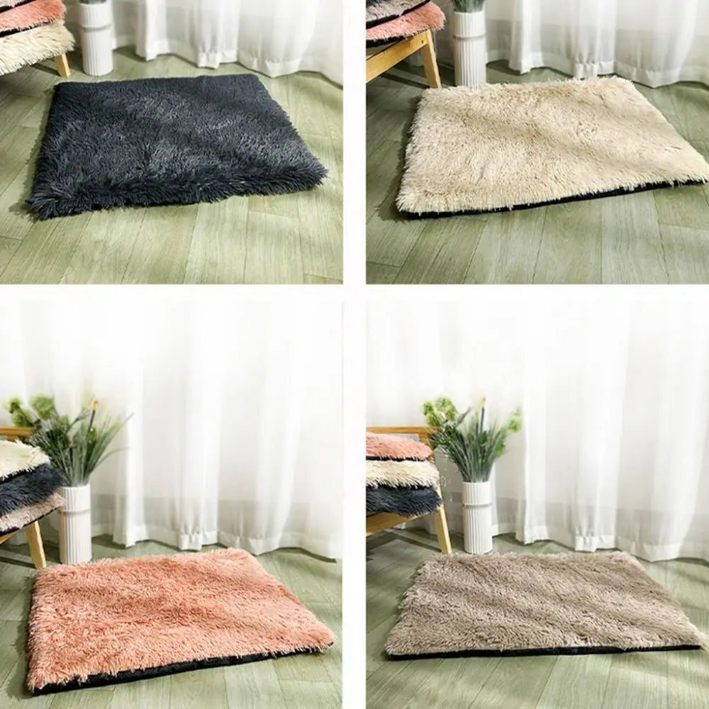 -slip waterproof warm cat blanket comfortable velvet puppy sleep mat winter