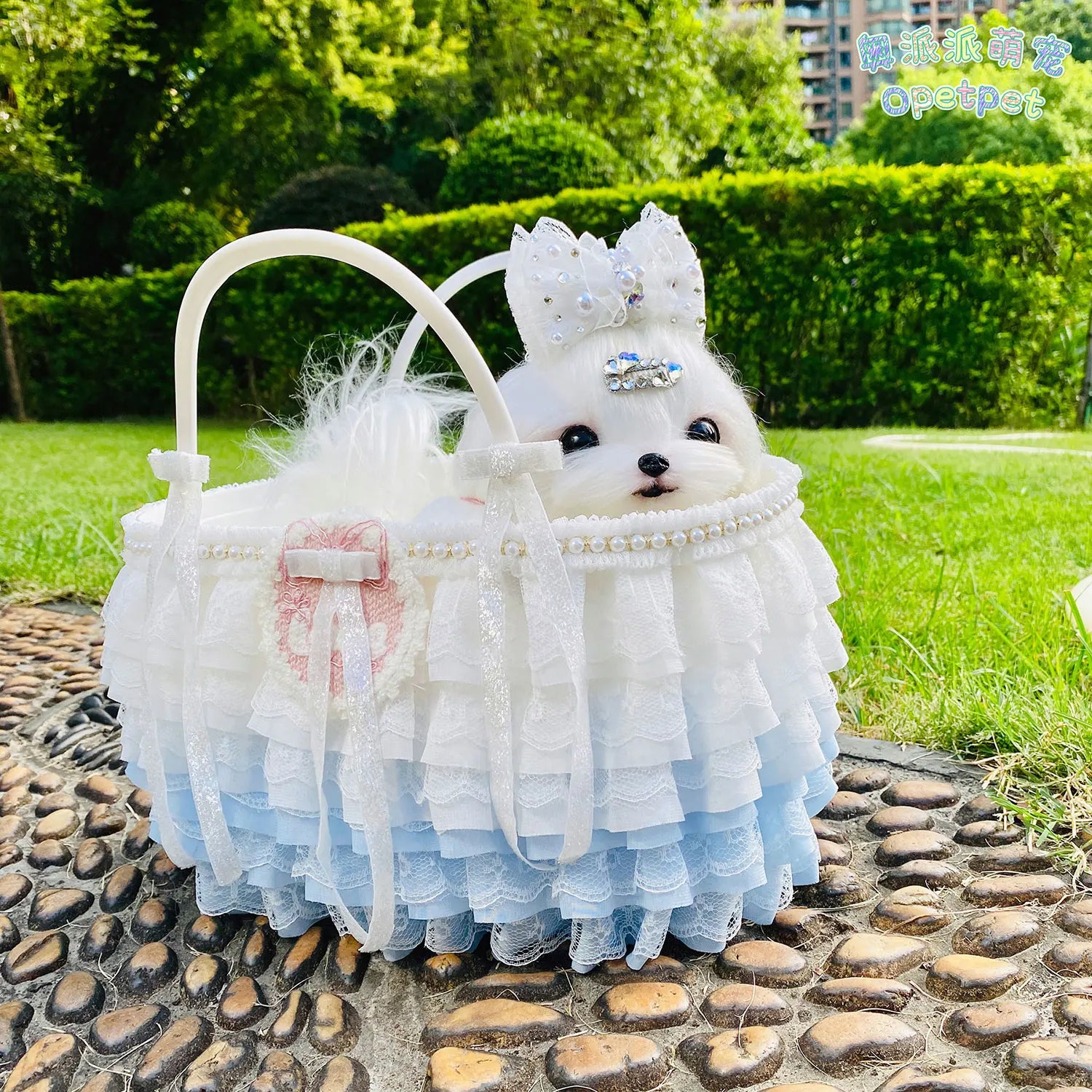 korean blue white portable dog bag fashion luxury pet dog cats carriers