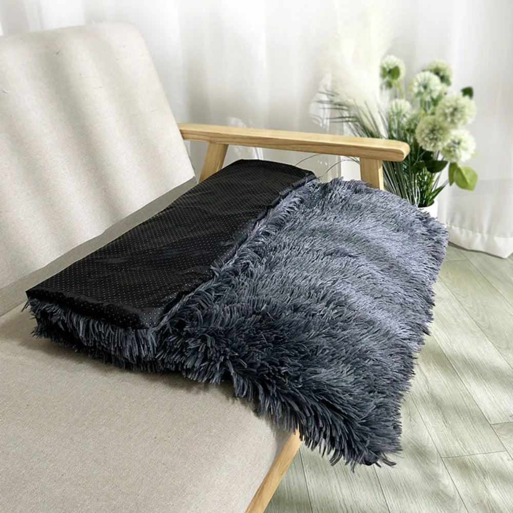 -slip waterproof warm cat blanket comfortable velvet puppy sleep mat winter