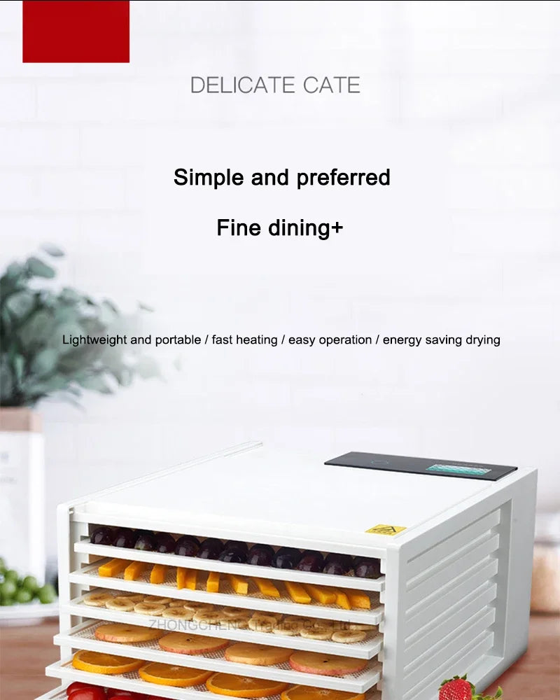 6 Layer Dehydrator 25L Dried fruit machine food air dryer small fruit dried meat dry food dryer home pet snacks