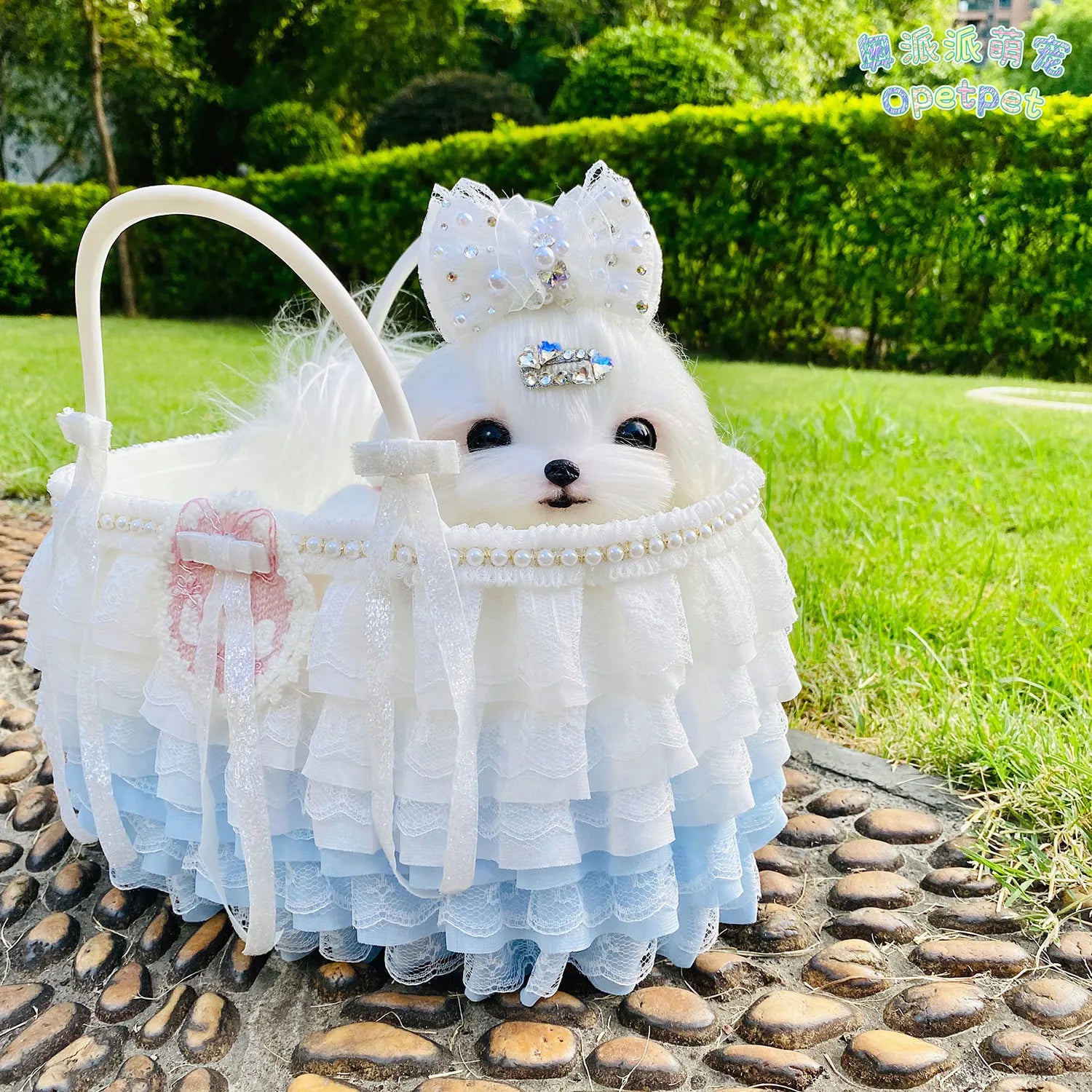 korean blue white portable dog bag fashion luxury pet dog cats carriers