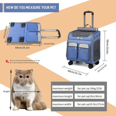 stock storage travel pet rolling carrier dog