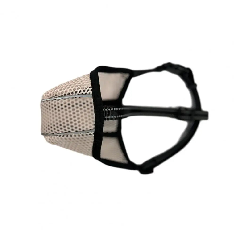 Dog Muzzle Pet Mouth Cover Anti Bark Bite Mesh Anti-Biting Chewing Adjustable Mesh with Reflective Strap Pet Supplies