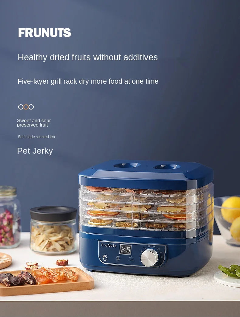 5-layer household smart fruit dryer food dryer fruit and vegetable pet meat food air dryer small household fruit dryer