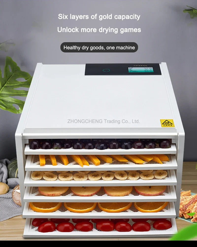 6 Layer Dehydrator 25L Dried fruit machine food air dryer small fruit dried meat dry food dryer home pet snacks