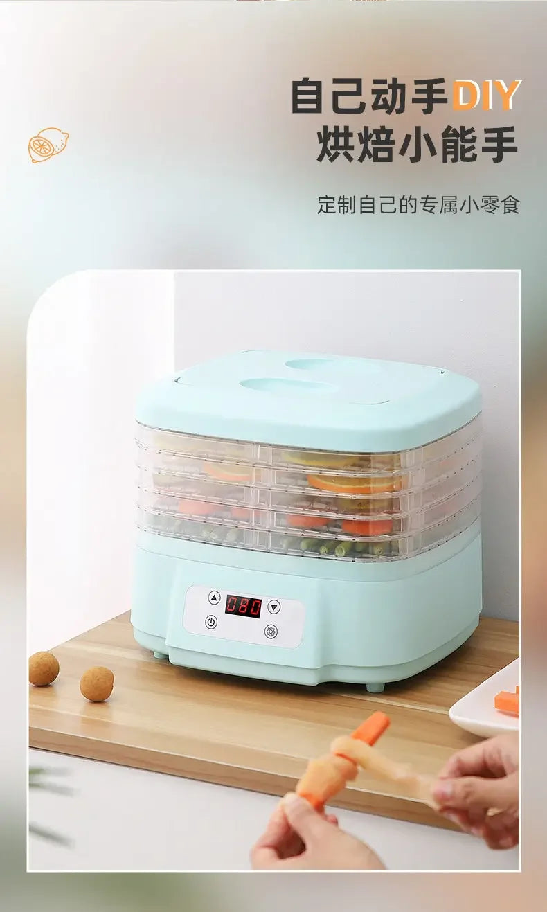 small mini Food dryer home dry fruit machine fruit vegetable pet meat intelligent  multi-function large capacity new