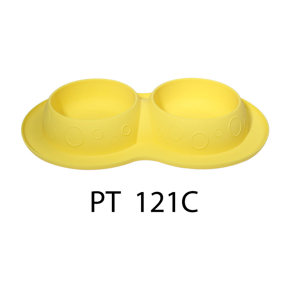 Pet Supplies Custom Non Slip Waterproof Silicone Water Food 2 In 1 Mat Pad Pet Bowls & Feeders